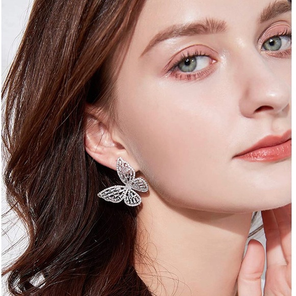 Jewelry - CZ Butterfly Earrings